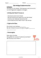 Vorschau - Arbeitsblätter - Katholische Religion | Die Heilige Erstkommunion einfach erklärt – Lesetexte & Aufgaben für den Religionsunterricht (3.Klasse) Kommunionszeit | Kommunionsvorbereitung (mit Lösungen) - Seite 3