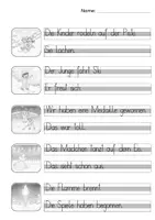 Vorschau - Arbeitsblätter - Wintersport - Laufdiktat - Schreiben-Malen-Lesen - Deckblatt