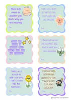 Vorschau - Mal- und Bastelvorlagen - Mutmachkarten - Motivation & Growth Mindset (besonders / amazing) Mutmacher - Seite 2