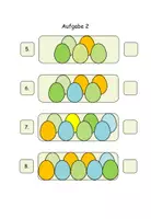 Vorschau - Arbeitsblätter - Zählen lernen: Ostern Zahlenraum: 10 - Seite 3