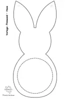 Vorschau - Mal- und Bastelvorlagen - Pinnwand "Hase": Laubsägearbeit - Seite 2