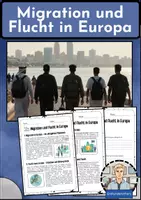 Vorschau - Arbeitsblätter - Migration und Flucht in Europa - Deckblatt
