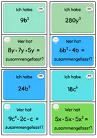 Vorschau - Spiele - Ich habe Wer hat? Multiplikation/ Division von Termen - Seite 3