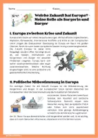 Vorschau - Arbeitsblätter - Welche Zukunft hat Europa? – Meine Rolle als Bürgerin und Bürger - Seite 1