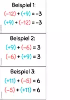 Vorschau - Arbeitsblätter - Rechenvorteile Addition- & Subtraktion rationaler Zahlen - Seite 3