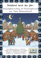 Vorschau - Arbeitsblätter - Schildernd durch das Jahr: Schulaufgabenvorschlag zum Thema Weihnachtsmarkt - Deckblatt