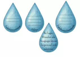 Vorschau - Mal- und Bastelvorlagen - kreativer Steckbrief: Wolke - Seite 2