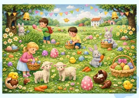 Vorschau - Spiele - Ostern Wimmelbild - Aktivitäten - Seite 1