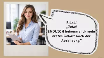 Vorschau - Präsentationen/Tafelbilder - Die Gehaltsabrechnung / Lohnabrechnung - Unterscheidung von Brutto und Netto - Präsentation, Arbeitsblätter und Lösungen, Handreichung - sofort einsetzbar - Seite 3