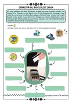 Vorschau - Arbeitsblätter - Geld - Digitales Geld - bargeldloses Zahlen - Kartenzahlung - Gründe - Vorteile und Nachteile Arbeitsblätter mit Lösung (Klasse 8 9 10) - Deckblatt