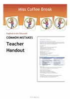Vorschau - Unterrichtsreihen - Common Mistakes - Teacher Handout (Stationenarbeit) - Deckblatt