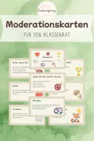 Vorschau - Poster - Moderationskarten für den Klassenrat | soziales Lernen | Klassenführung - Deckblatt