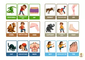 Vista previa - Tarjetas / Manipulativos - From head to foot storytime flashcards and remember - página 3