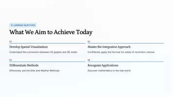 Vorschau - Präsentationen/Tafelbilder - Bilingualer Mathe-Unterricht: Solids of Revolution & Volume Calculation | Presentation - Seite 3
