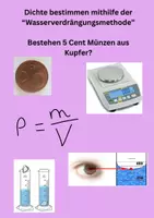 Vorschau - Fördermaterial/Inklusion - Dichte bestimmen von Münzen + Lösung+ Anleitung - Deckblatt