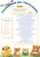 Vorschau - Arbeitsblätter - Geometrische Formen in der Vorschule "Tierfreunde" für die Kita - Seite 2