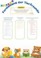 Vorschau - Arbeitsblätter - Geometrische Formen in der Vorschule "Tierfreunde" für die Kita - Seite 3
