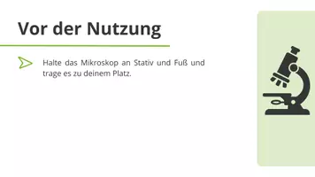 Vorschau - Arbeitsblätter - Das Mikroskop ⎮ Regeln im Umgang mit dem Mikroskop - Seite 2