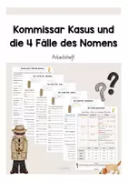 Vorschau - Arbeitsblätter - Kommissar Kasus und die 4 Fälle des Nomens // Materialpaket - Seite 1