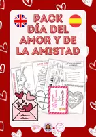 Vista previa - Hojas de trabajo - PACK SAN VALENTÍN - Actividades imprimibles - Portada