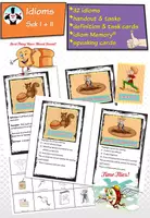 Vorschau - Spiele - English Idioms: Card set with speaking and writing tasks - Deckblatt
