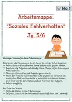 Vorschau - Arbeitsblätter - Arbeitsmapp_Soziales Fehlverhalten1_Jg56 - Deckblatt