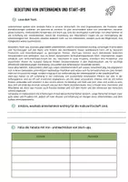 Vorschau - Arbeitsblätter - Unternehmen verschiedene Aspekte Klasse 10 WBS - Deckblatt