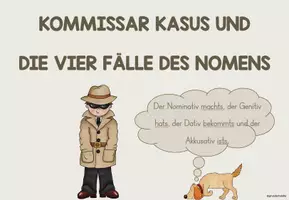 Vorschau - Präsentationen/Tafelbilder - Kommissar Kasus und die 4 Fälle des Nomens // Merkposter - Seite 2