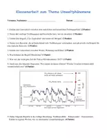 Vorschau - Klassenarbeiten - Klassenarbeit Klimawandel Umweltphänomene differnziert - Seite 1