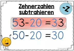 Vorschau - Poster - Rechenstrategien der Subtraktion bis 100 - Poster - Seite 3
