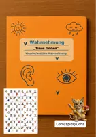 Vorschau - Spiele - Wahrnehmung (visuell/auditiv) Spiel "Tiere finden" - Deckblatt