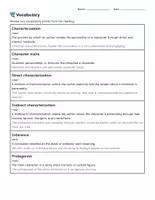 Vorschau - Arbeitsblätter - Englischunterricht: How to Write a Characterization - Charakterisierung ganz einfach - Seite 3