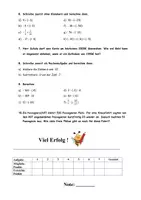 Vorschau - Klassenarbeiten - Klassenarbeit Rationale Zahlen l Mathematik Klasse 7 - Seite 1