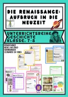 Vorschau - Unterrichtsreihen - Unterrichtsreihe: Die Renaissance - Deckblatt