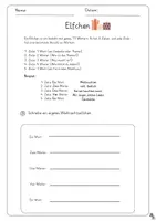 Vorschau - Arbeitsblätter - Fachspezifische Leistung: Elfchen/Gedicht Weihnachten - Seite 1