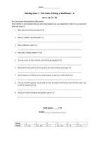 Vorschau - Test - The Perks of Being a Wallflower - Reading Quizzes Part 1 - Seite 2
