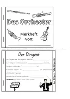 Vorschau - Arbeitsblätter - Orchester Miniheft Merkheft mit Aufgaben und Lösung - Seite 1