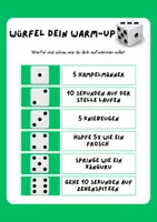 Vorschau - Spiele - Würfel dein Warm-Up - Aufwärmspiel für Kinder - Deckblatt