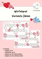 Vorschau - Spiele - Würfelspiel "Verliebte Zahlen" - Deckblatt