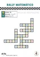 Vista previa - Hojas de trabajo - Rally Matematico (con respuestas y distintos niveles) - página 3