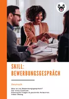 Vorschau - Arbeitsblätter - Skill Bewerbungsgespräch Dossier inkl Lösungen - Deutsch / Berufswahl - Seite 1