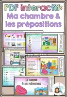 Vorschau - Arbeitsblätter - Bundle: Dans ma chambre & les prépositions (Sparpaket) - Seite 1