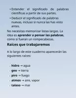 Vista previa - Hojas de trabajo - Mini cuaderno de etimología grecolatina 1: La naturaleza - página 3