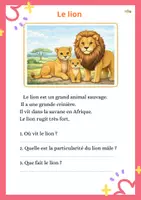 Aperçu - Affichage - textes animaux sauvages - Page 1