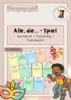 Vorschau - Arbeitsblätter - Materialpaket „Alles rund um Karneval/Fasching/Fastnacht - Seite 1