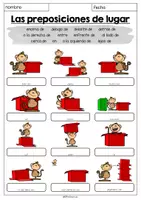 Vorschau - Arbeitsblätter - Las preposiciones de lugar - Arbeitsblatt 1 (Ausfüllen) - Seite 1