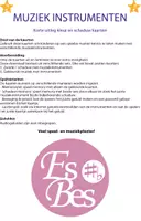 Voorbeeld - Kleur en schaduw kaarten - muziekinstrumenten - Voorblad