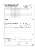 Vorschau - Arbeitsblätter - Matheprobe über Größen (Liter, ml & Kilo, g) und Wahrscheinlichkeit ( Kl. 3/4) - Seite 2