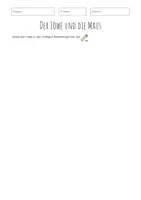 Vorschau - Arbeitsblätter - Titelblatt Leseverstehen Fabel - Seite 1