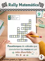 Vista previa - Hojas de trabajo - Rally Matematico (con respuestas y distintos niveles) - Portada